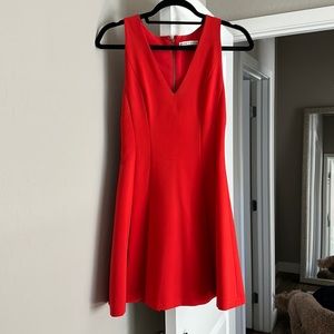 Allison Olivia read formal dress above the knees
